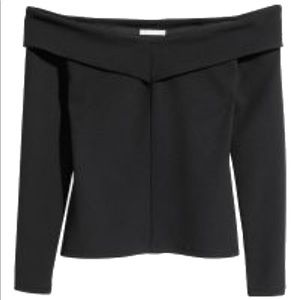 Express off the shoulder fitted blouse